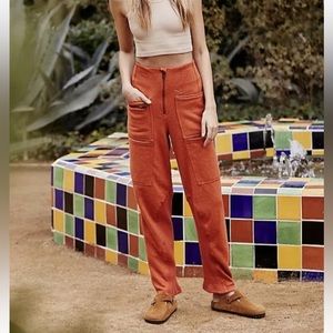 Free people break away pant orange size small